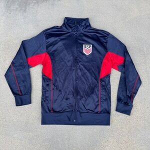 USA Track Jacket Full Zip Athletic Team‎ USA Soccer Football Mens M